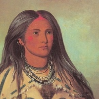 George Caitlin's painting of a "Mandan Girl"