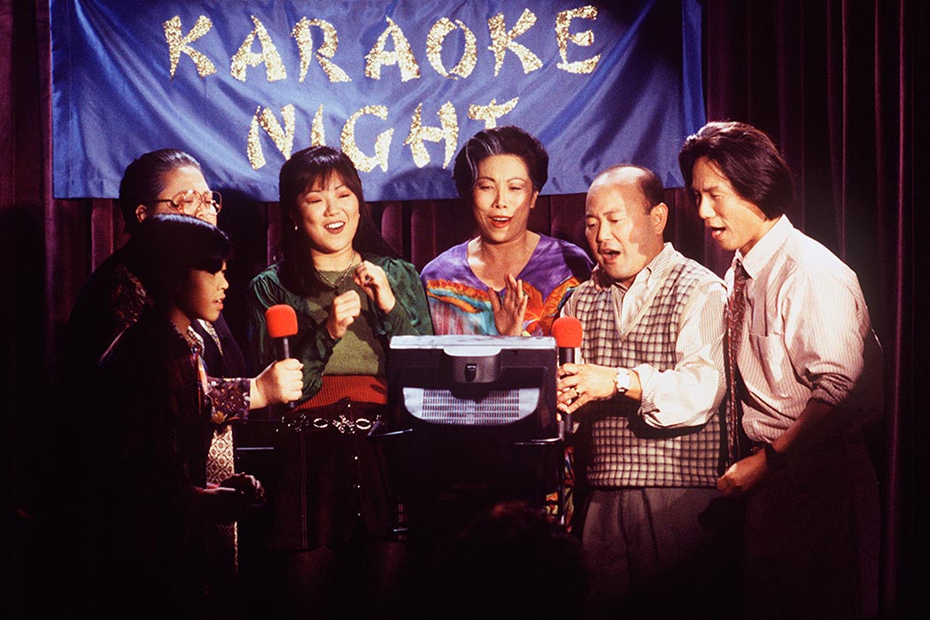 Margaret Cho and cast on ALL-AMERICAN GIRL
