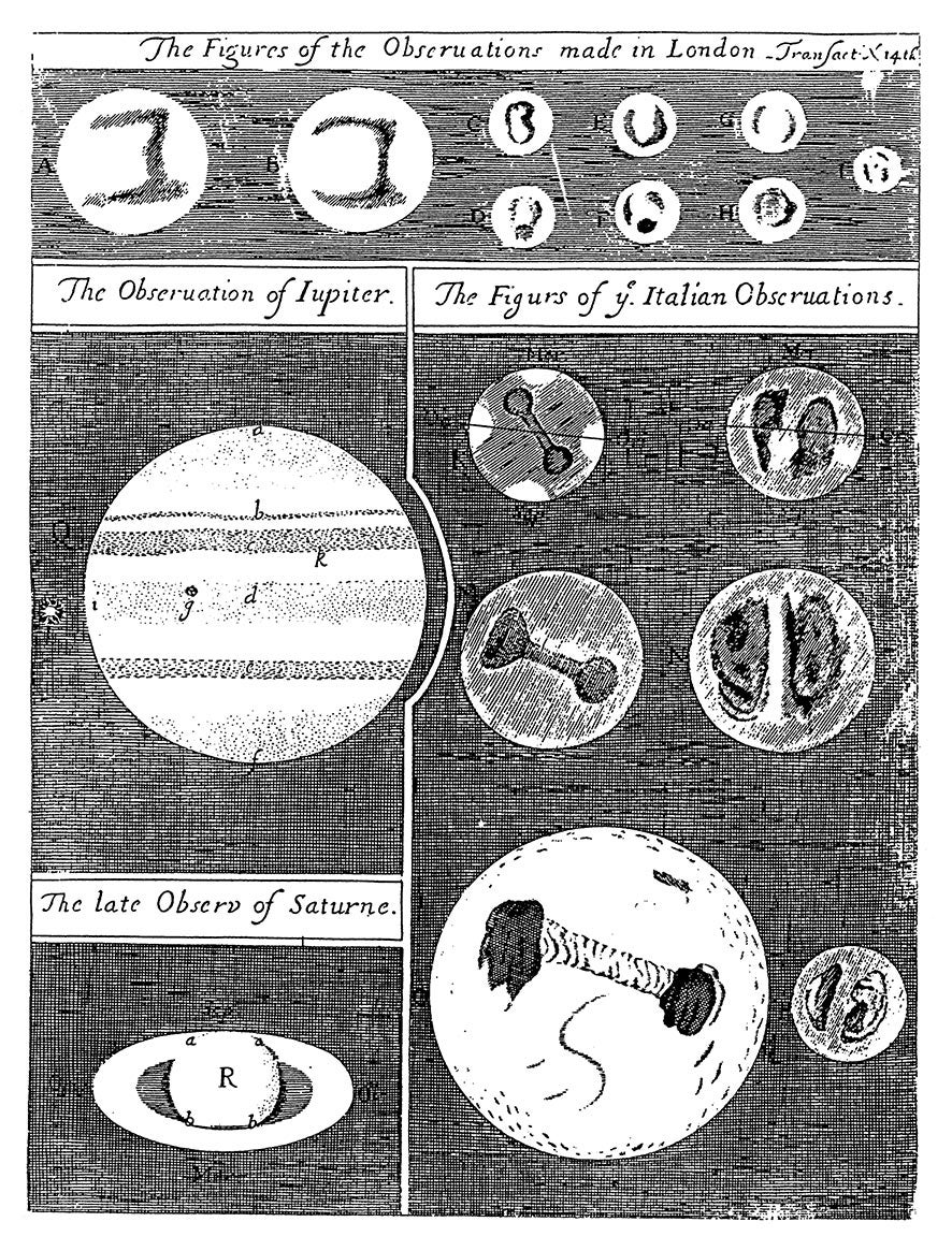 The letters refer to this illustration of Hook’s observations.