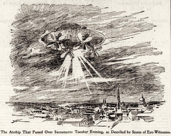 Mystery airship, San Francisco Call, November 19, 1896
