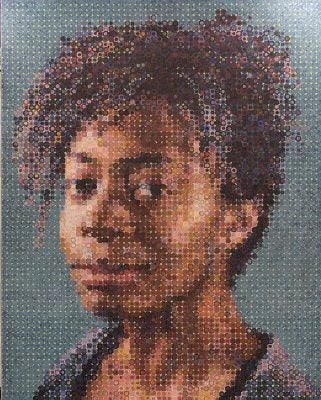 Chuck Close mosaic, 2nd Avenue Subway