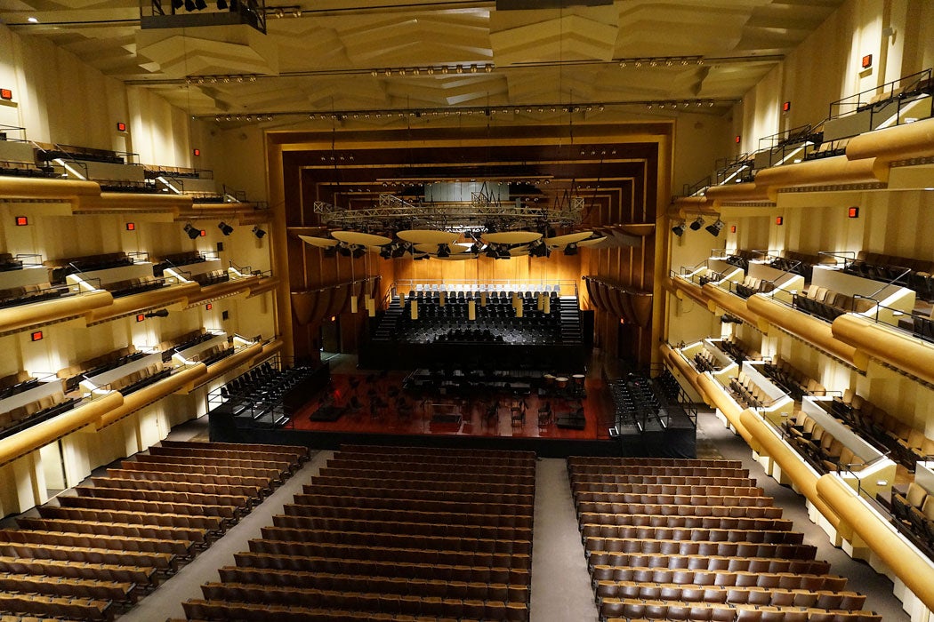 View from the balcony at the Avery Fisher Hall