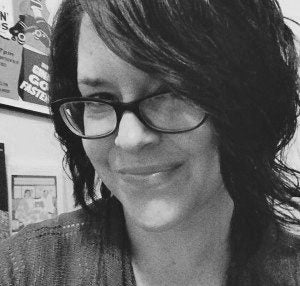 Black and white headshot of author Erin Blakemore