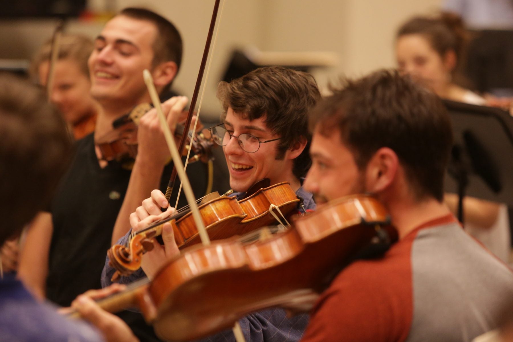 violists laughing