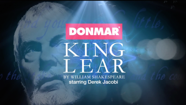 Advertisement for King Lear starring Derek Jacobi