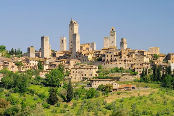 Landscape view of San Gimignano