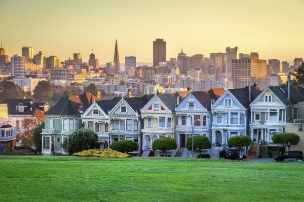 A row of houses in San Francisco