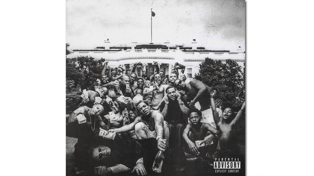 Album cover of Kendrick Lamar's "To Pimp a Butterfly"