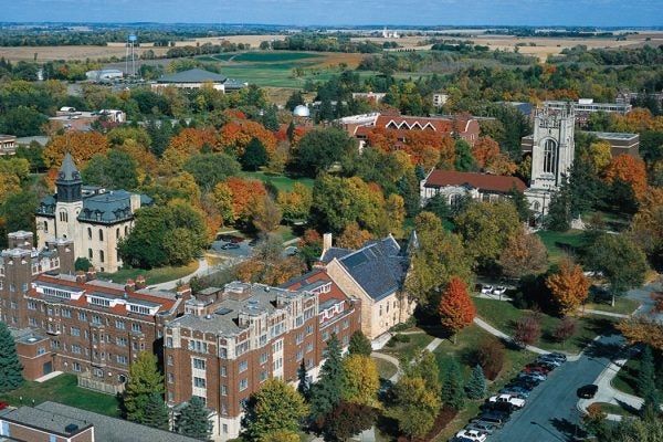 "Carleton College Aerial" by Dogs1337 - Own work. Licensed under CC0 via <a href="https://commons.wikimedia.org/wiki/File:Carleton_College_Aerial.jpg#/media/File:Carleton_College_Aerial.jpg" target="_blank">Wikimedia Commons</a>