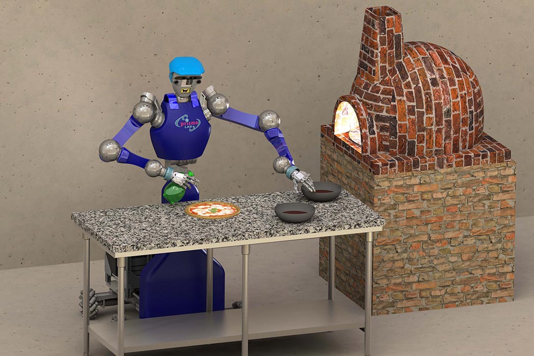 Pizza-making robot