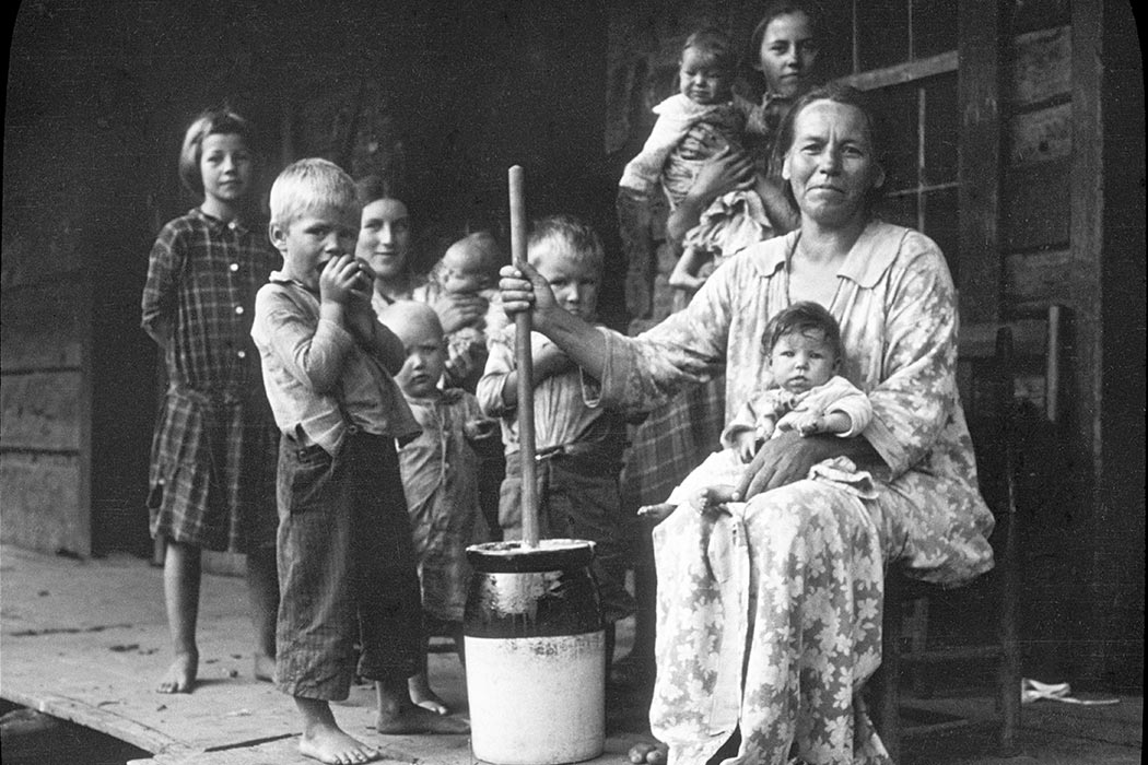 Butter-making, Appalachia, USA, c1917. 
(Photo by EFD SS/Heritage Images/Getty Images)