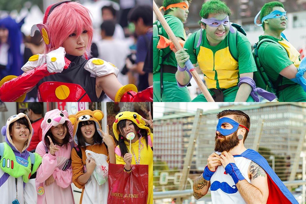 Collage of cosplay
