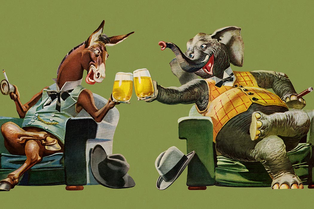 Politicians Having a Beer