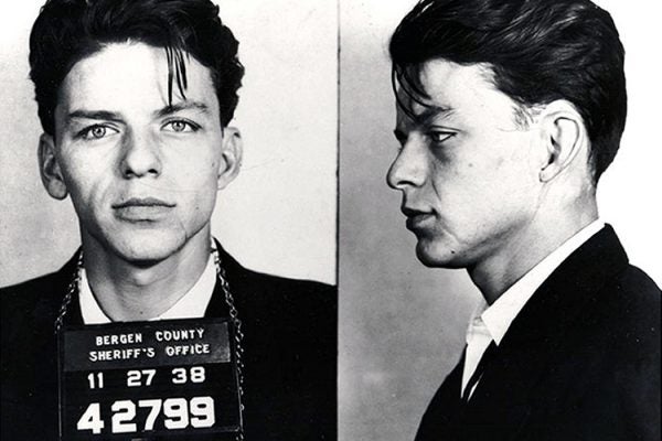 Frank Sinatra was arrested when he was 19 years old for the crime of "seduction" in New Jersey.