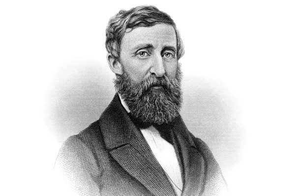 Portrait of American Author, Poet, and Naturalist Henry David Thoreau