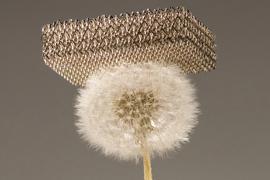 Microlattice is the world's lightest material but is also very strong.