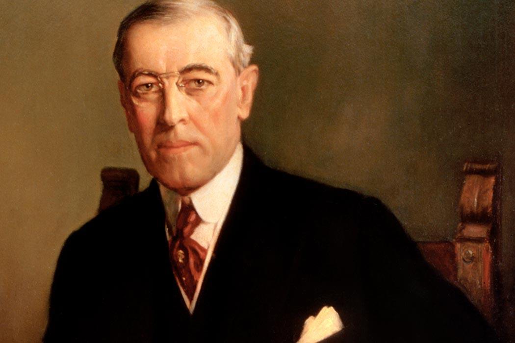 Presidential portrait of Woodrow Wilson