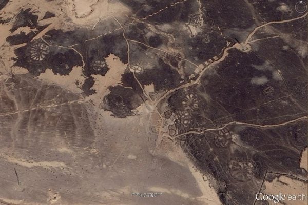 Nazca lines, Saudi Arabia Photo Credit: Google Earth