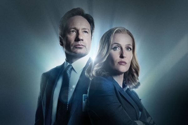Promo image from The X Files with David Duchovny and Gillian Anderson