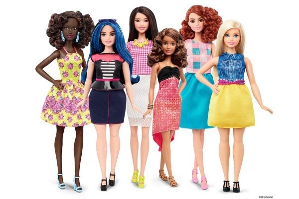 Mattel's new line of Barbie dolls. Photo courtesy of Mattel
