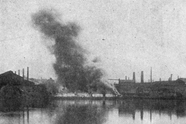 Burning of Barges during Homestead Strike