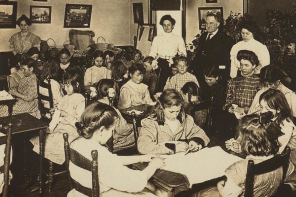 One of the Proximity Cotton Mill sewing classes. Greensboro, N. C.