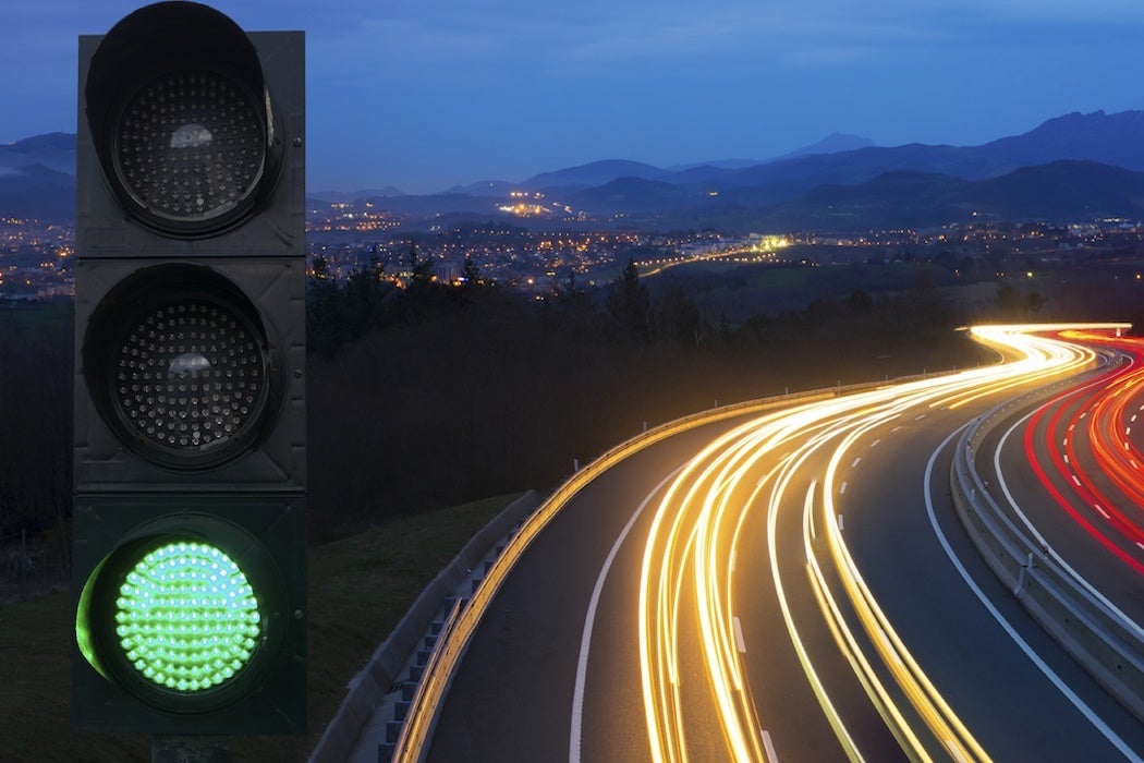 green traffic lights