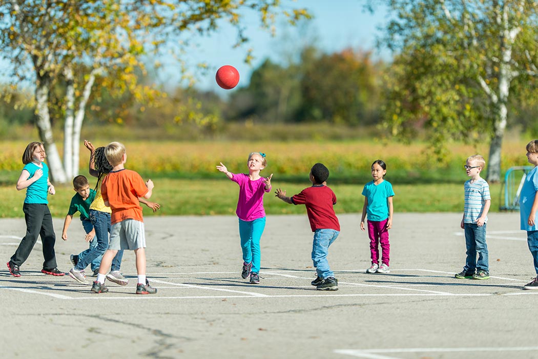 Kindergarteners Recess