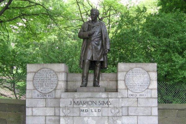 Statue of James Marion Sims in New York's Central Park