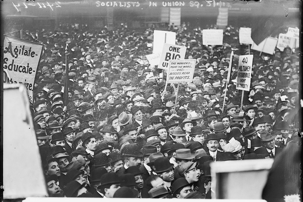 Socialists in Union Square, N.Y.C. May 1, 1912