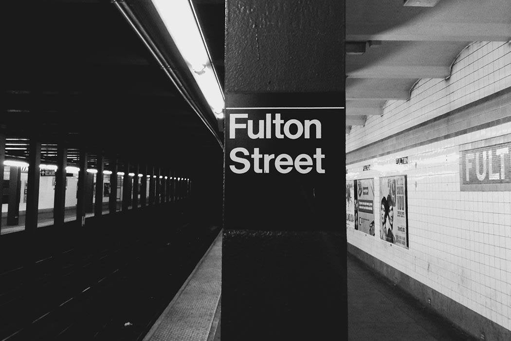 The Fulton Street subway station