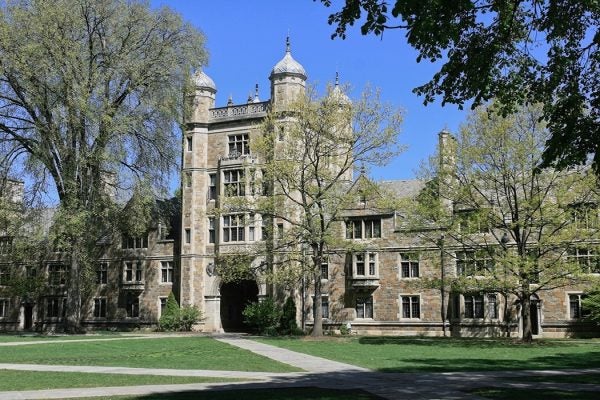 Photograph of a building on the University of Michigan's law school campus