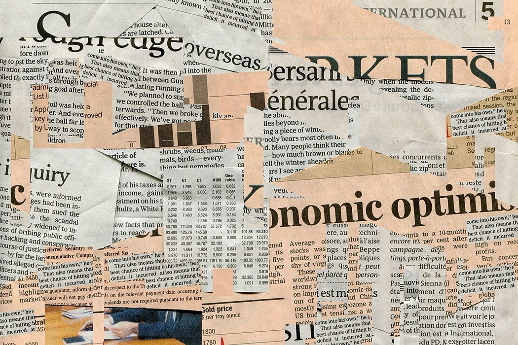 Newspaper cutouts