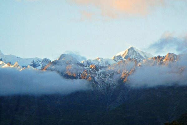 Southern Alps in New Zealand