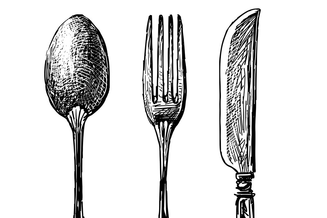 Cutlery: Spoon, Fork, Knife