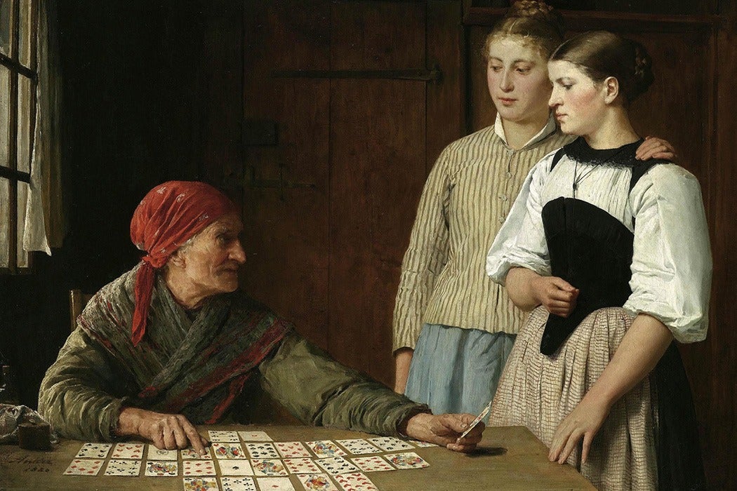 Albert Anker, Fortune Teller