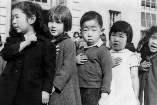 Japanese American school children