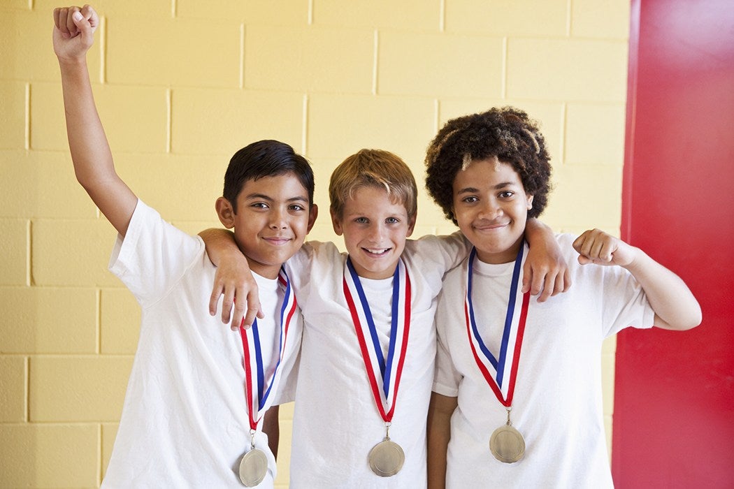 kids with medals