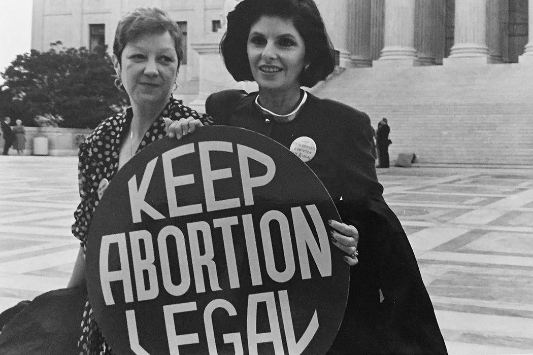 Norma McCorvey (Jane Roe) and Gloria Allred