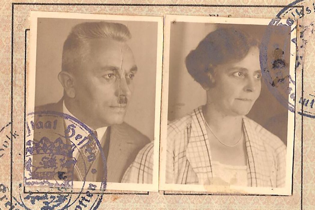 German dissidents Friedrich and Pauline Kellner's 1935 passport photos