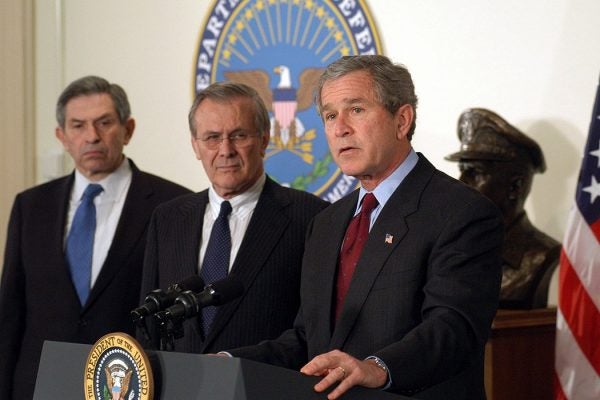 Bush and Rumsfeld