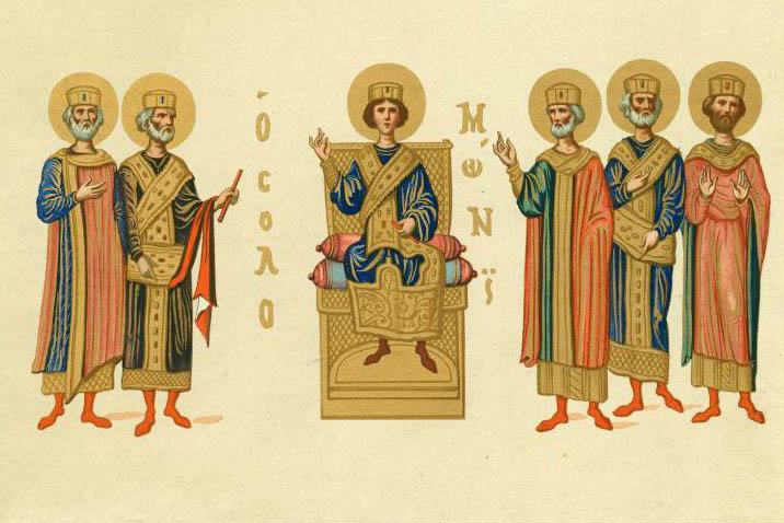 Illustration: an eleventh century Byzantine depiction of King Solomon

Source: https://digitalcollections.nypl.org/items/510d47e4-380c-a3d9-e040-e00a18064a99