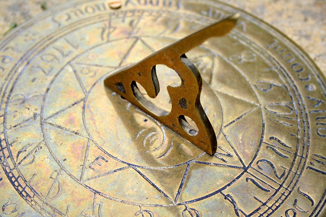 brass sundial