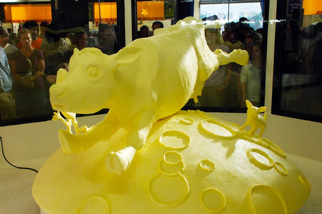 Artists begin churning out the 55th annual butter sculpture for