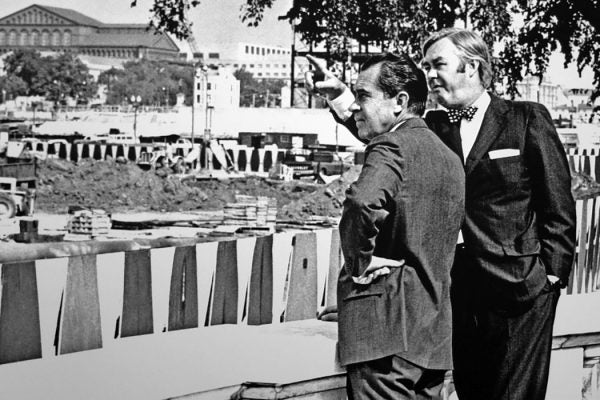 Nixon and Daniel Patrick Moynihan