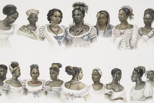 enslaved women illustration