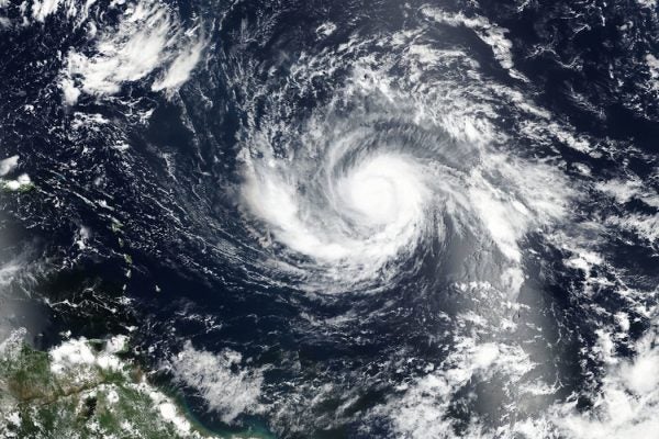 Satellite view of Hurricane Irma.