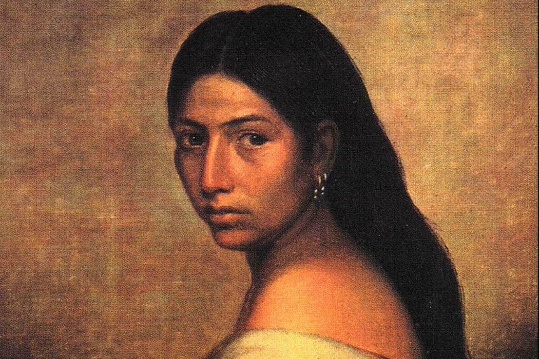 native american women paintings