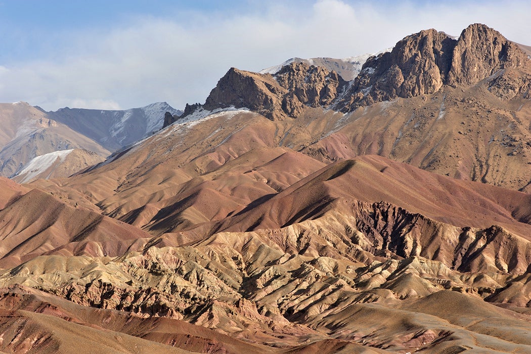 Afghanistan colourful mountains