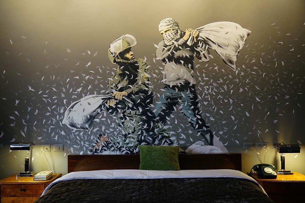 Banksy hotel room
